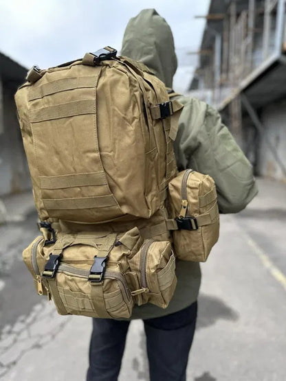 50L Waterproof Tactical Backpack for Camping & Hiking – Military-Grade Survival Gear, Molle System, Fall Outdoor Travel Ready
