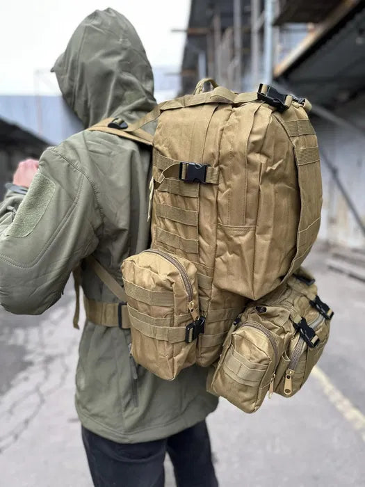 50L Waterproof Tactical Backpack for Camping & Hiking – Military-Grade Survival Gear, Molle System, Fall Outdoor Travel Ready