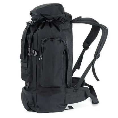 Large Capacity Oxford Cloth Outdoor Sports Mountaineering Bag – 72x34x17cm, Breathable & Shockproof, Camouflage Pattern